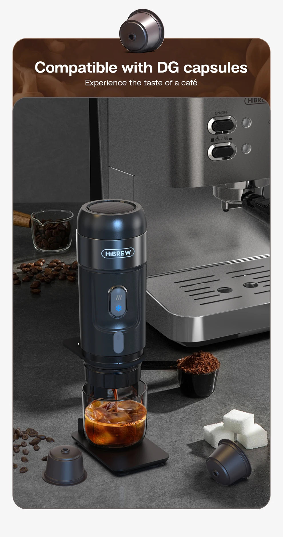 Portable Espresso Coffee Machine for Car & Home - 12V Nespresso Compatible