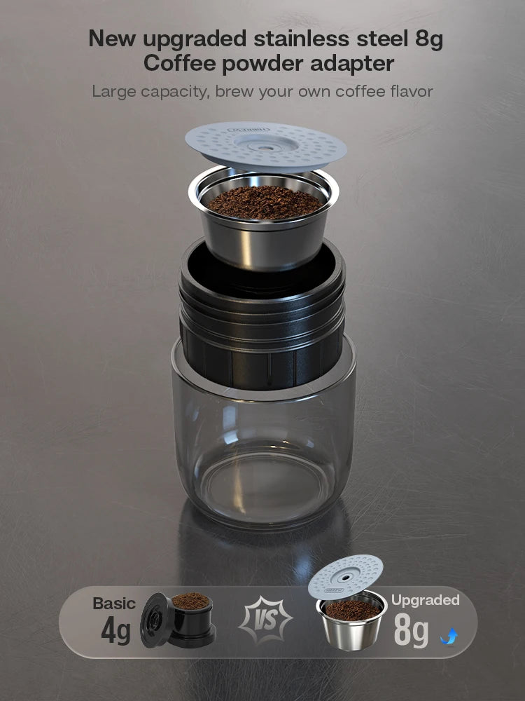 Portable Espresso Coffee Machine for Car & Home - 12V Nespresso Compatible